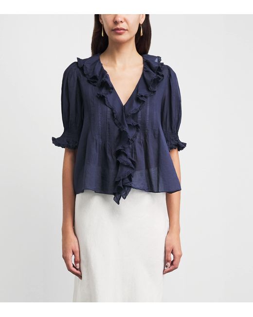 Doen White Organic Cotton Henri Blouse