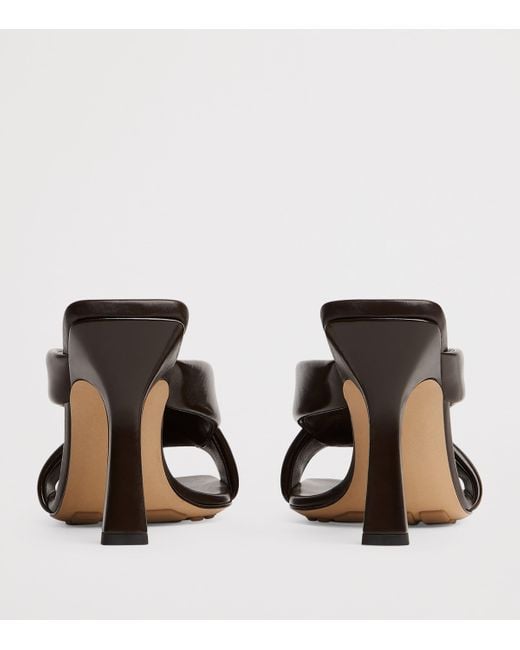 Bottega Veneta Black Leather Riva Mules 90
