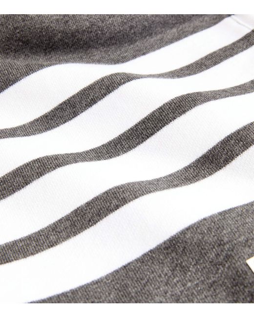 Thom Browne Gray Four-Stripe Shorts for men