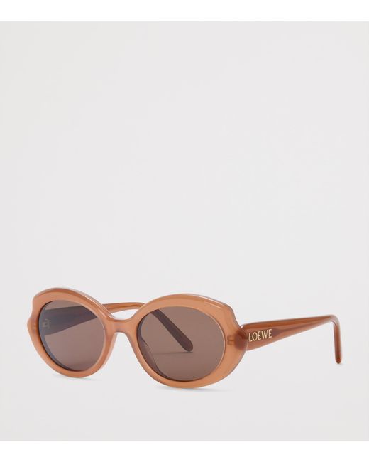 Loewe Pink Mini Oval Slim Sunglasses