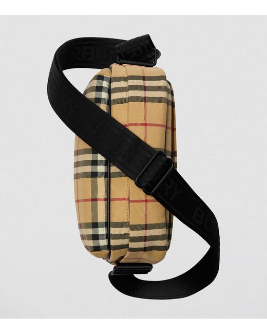 Burberry Black Check Paddy Cross-body Bag for men