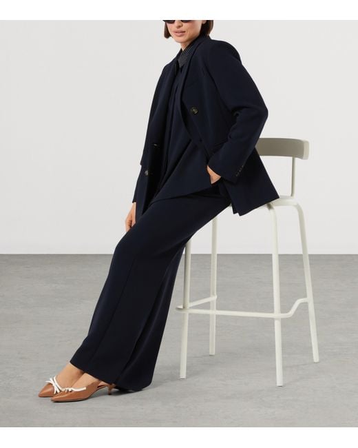 Marina Rinaldi Blue Embroidered Shirt