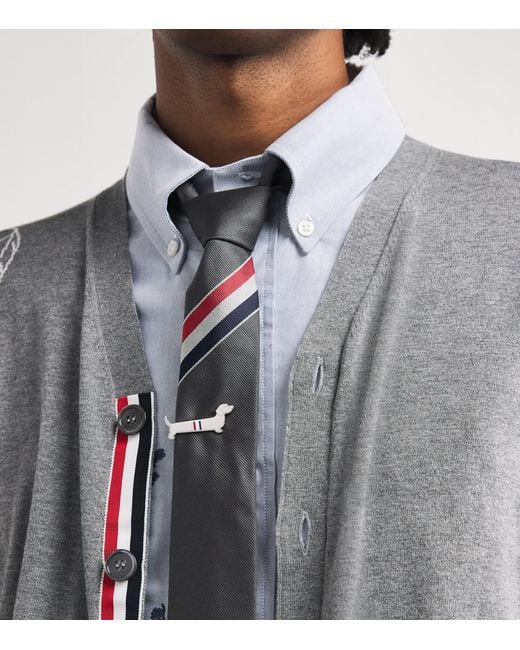 Thom Browne Black Sterling Limousine Tie Bar for men