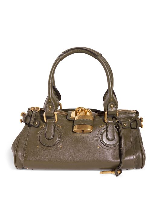 Chloé Brown Medium Leather Spin Tote Bag