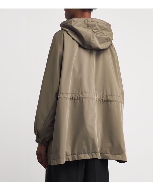 Yves Salomon Brown Waterproof Technical Parka