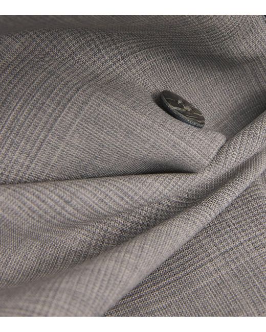 Eskandar Gray Virgin Wool Wide A-Line Shirt Jacket