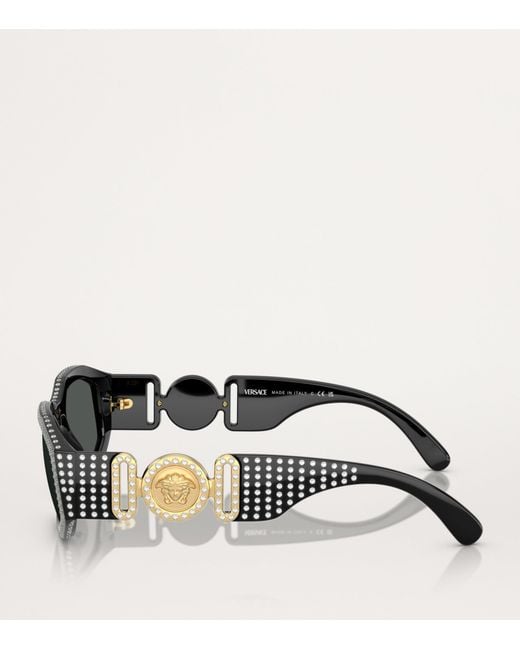 Versace Black Nylon Sunglasses for men