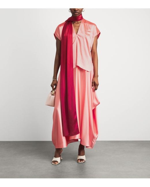 Roksanda Red Satin Nava Top