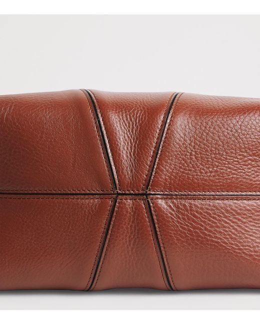 Chloé Brown Medium Leather Spin Tote Bag