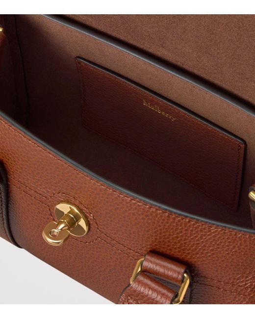 Mulberry Brown Mini Leather Bayswater Cross-Body Bag