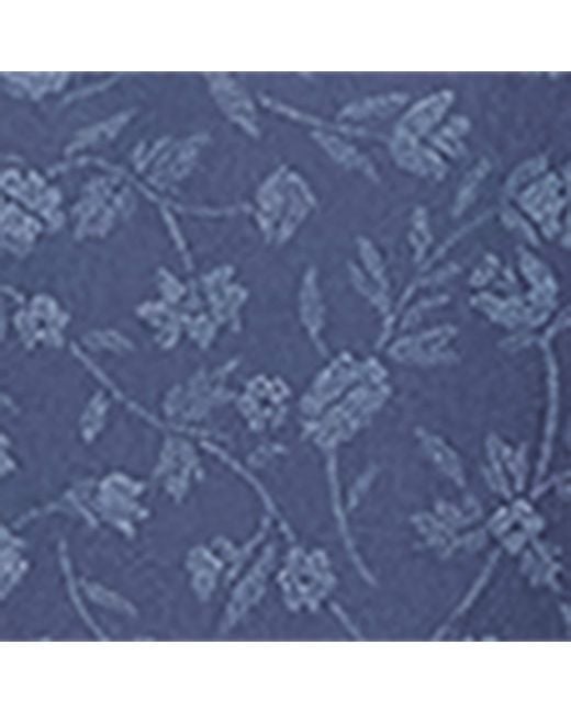Chloé Blue Silk-Lace Floral Cami Top