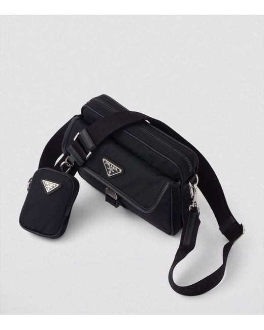 Prada Black Re-nylon Shoulder Bag for men