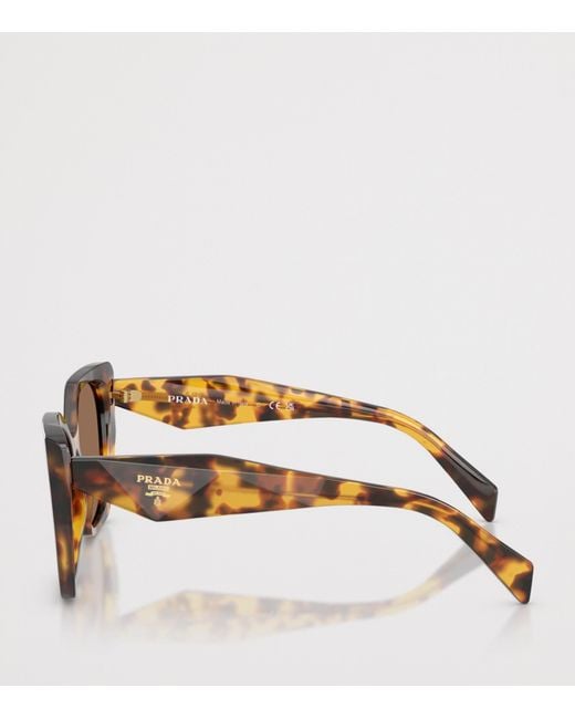 Prada Brown Tortoiseshell Pillow Sunglasses