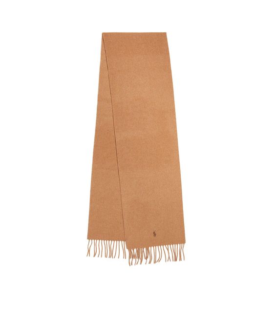 Polo Ralph Lauren Natural Cashmere Polo Pony Scarf for men