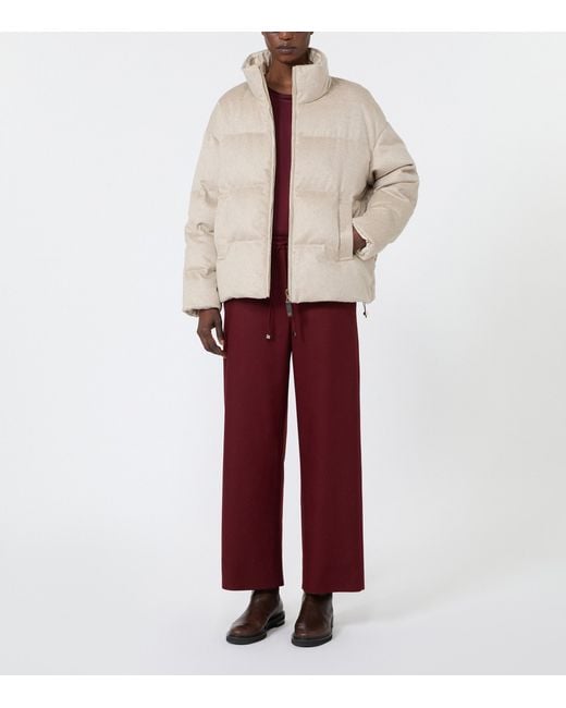 Max Mara Natural Cashmere Puffer Coat