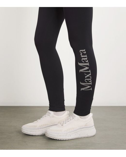 Max Mara Black Footless Tights