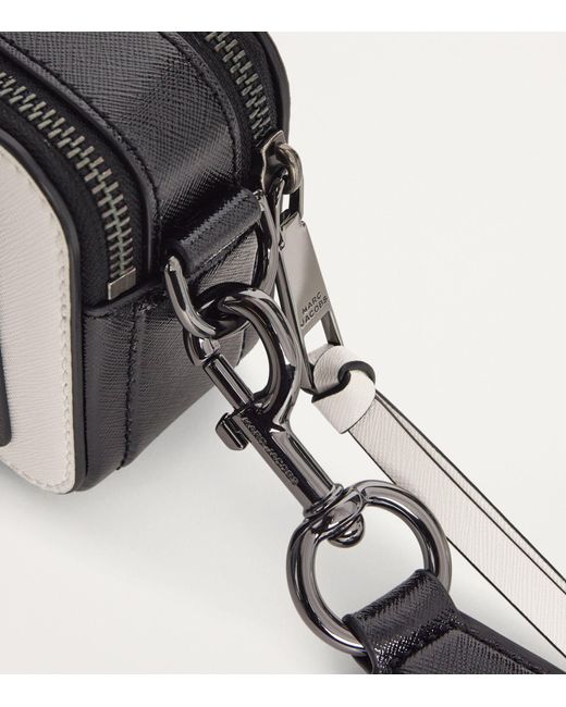 Marc Jacobs Black The Leather Snapshot Camera Cross-body Bag