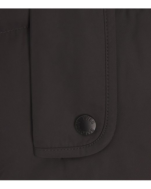 Yves Salomon Black Down-Mink Technical Puffer Jacket