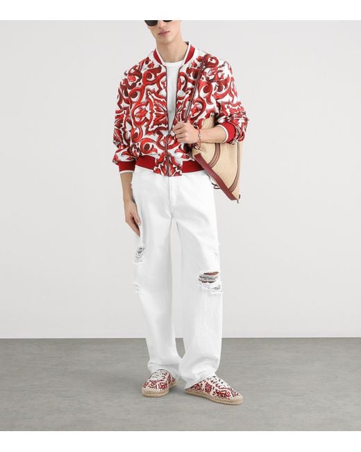 Dolce & Gabbana White Cotton Logo Plaque T-Shirt for men