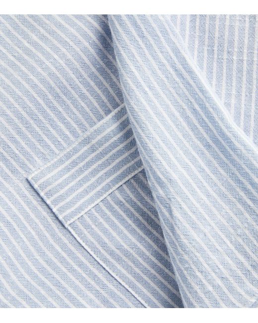 Eberjey Blue Nautico Long Pyjama Set