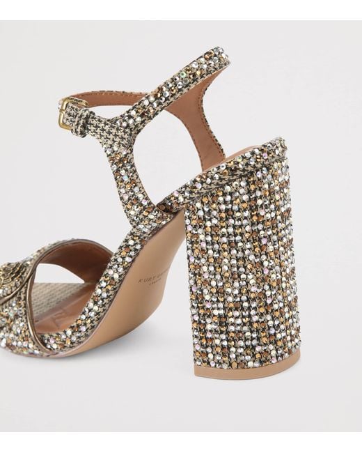 Kurt Geiger Metallic Embellished Langley Heeled Sandals
