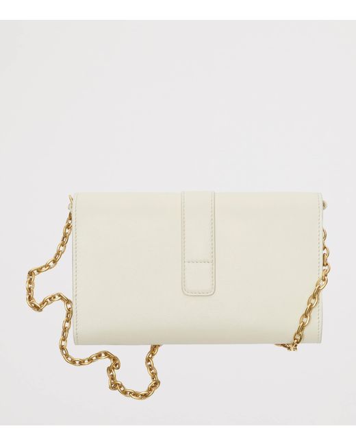 Burberry Natural Leather Rider Chain Wallet