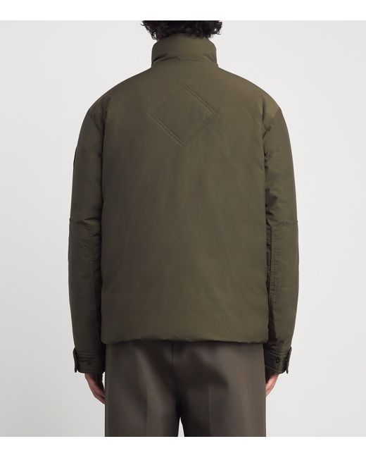 Canada Goose Green Down Ripstop Kirkby Field Jacket for men
