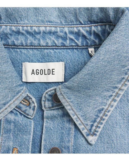 Agolde Blue Hewitt Denim Shirt