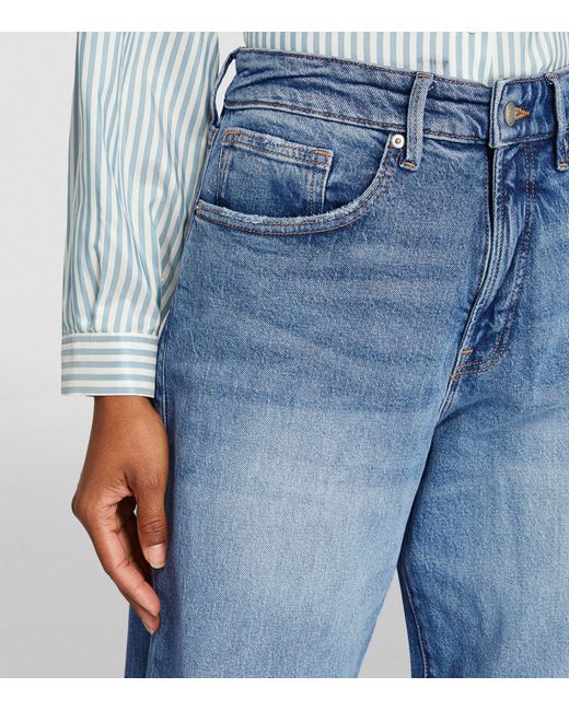 GOOD AMERICAN Blue Good Ease Wide Jeans
