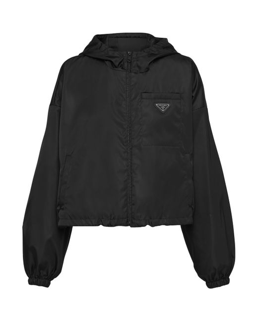 Prada Black Re-Nylon Cropped Jacket