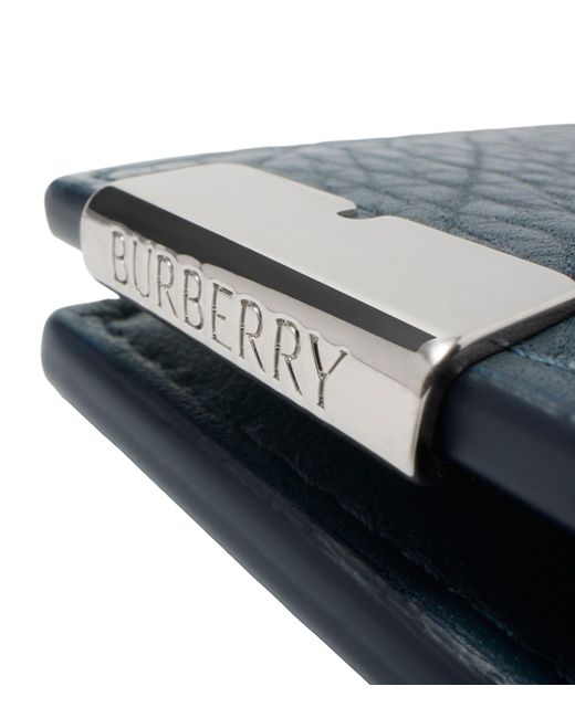 Burberry Blue B-cut Bifold Wallet for men