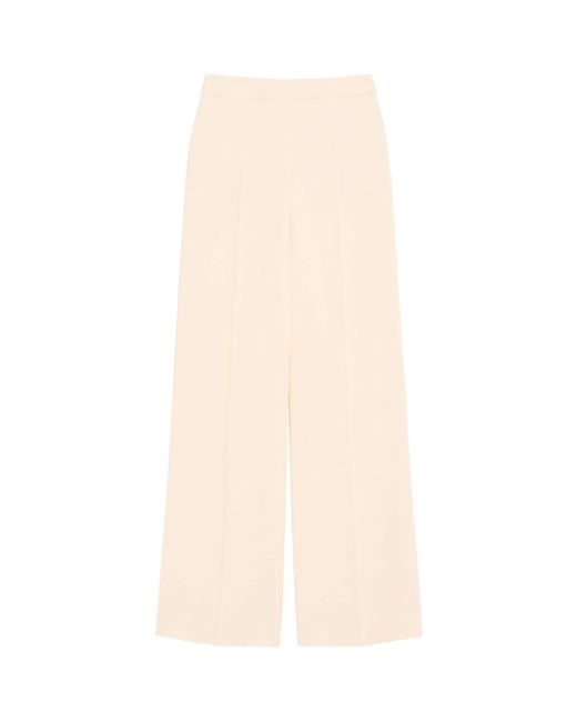 Valentino Natural Silk Tailored Trousers