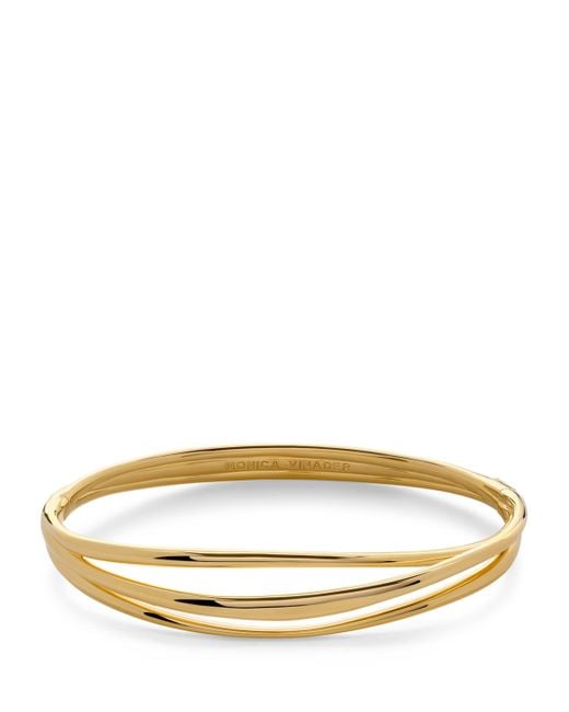 Monica Vinader Natural Vermeil Nura Wrap Bangle