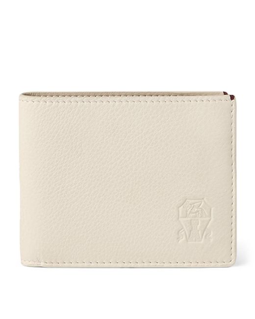 Brunello Cucinelli Natural Leather Bifold Wallet for men
