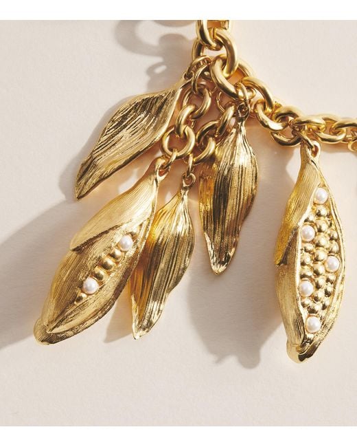 Chloé Metallic Corn Necklace