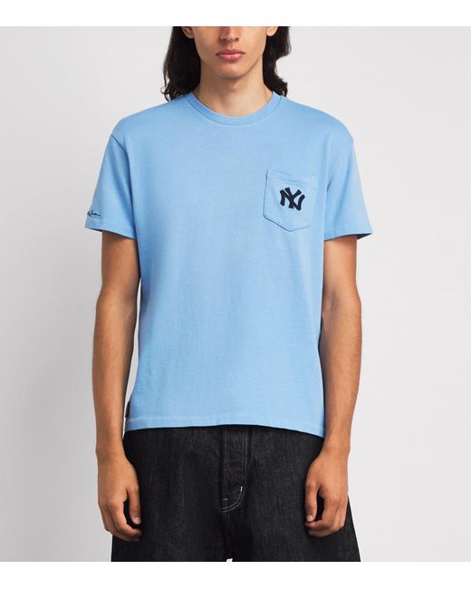 Polo Ralph Lauren Blue Cotton Ny Yankees T-Shirt for men