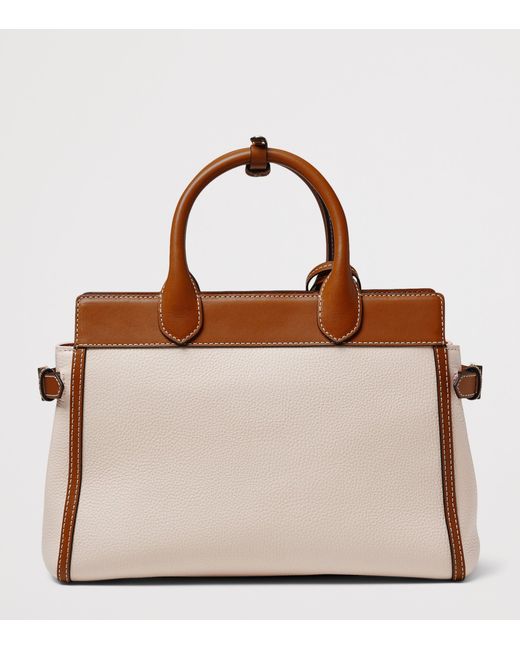 Aspinal Brown Leather Savannah Top-Handle Bag