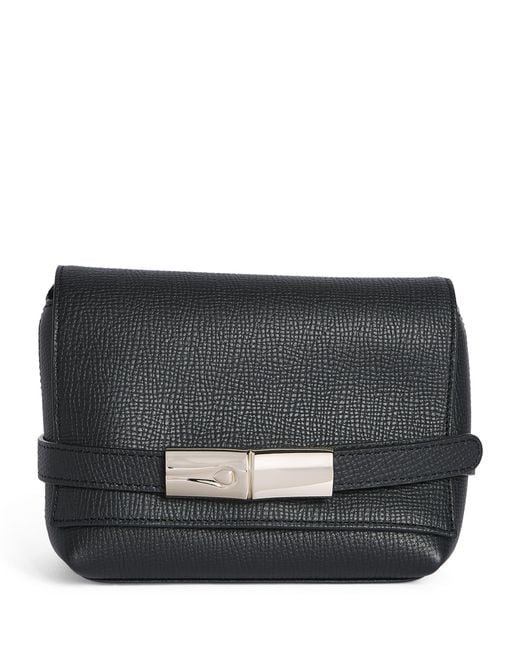 Longchamp Black Leather Le Smart Cross-Body Bag