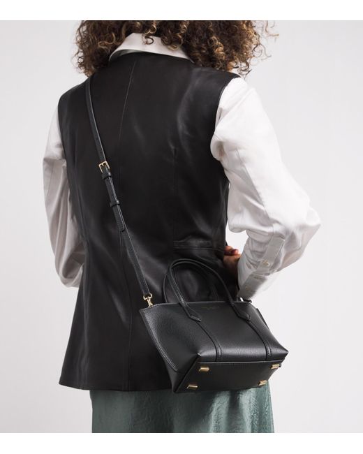 Tory Burch Black Mini Leather Perry Cross-Body Bag