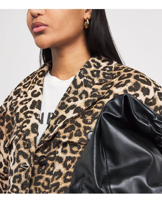 Anine Bing Multicolor Cotton-Blend Flynn Jacket