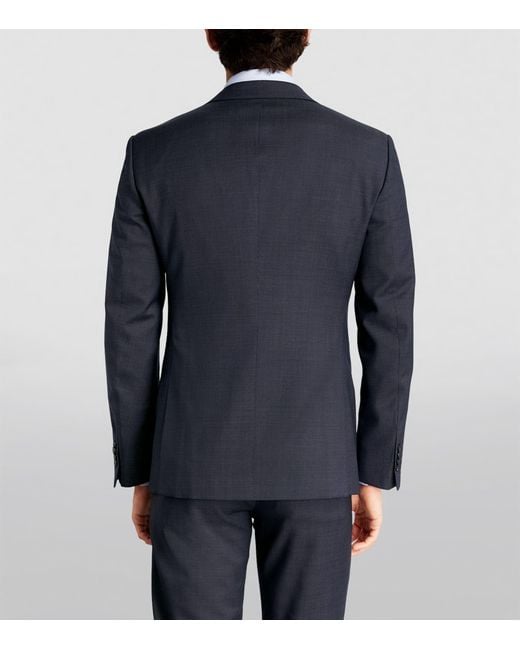 Giorgio Armani Blue Wool Single-breasted Two-piece Suit for men