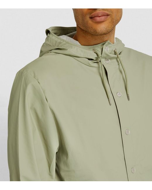 Rains Green Core Rain Jacket for men