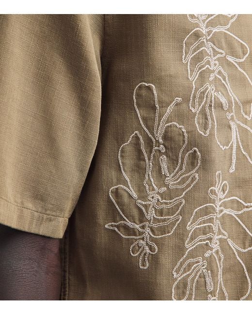 Samsøe & Samsøe Natural Embroidered Saoscar Shirt for men