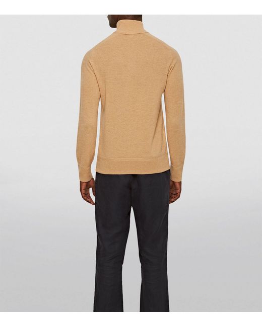 Orlebar Brown Natural Lennard Half-zip Sweater for men