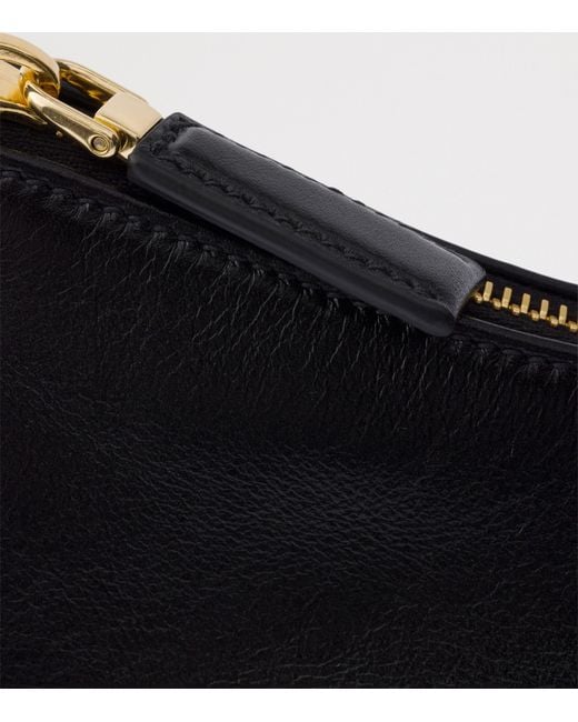Prada Black Medium Leather Aimée Shoulder Bag