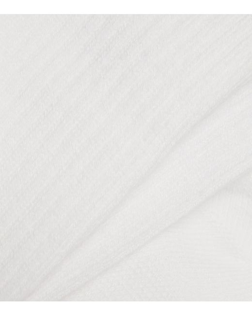 vuori White V1 Crew Performance Socks for men