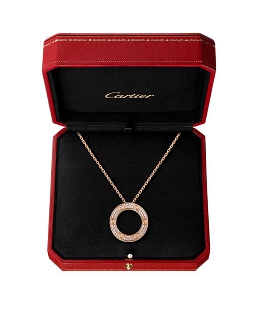 Cartier Metallic And Diamond Love Necklace