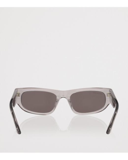 Balenciaga Gray Rectangular Sunglasses