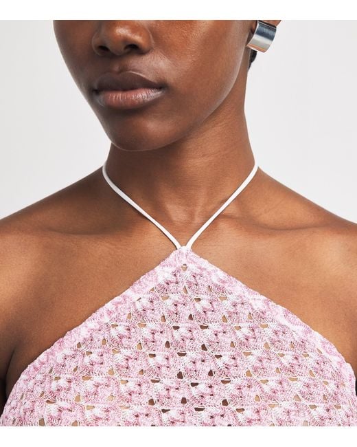 Missoni Pink Metallic Halterneck Top