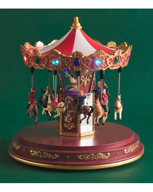 Harrods Red Carousel Ornament
